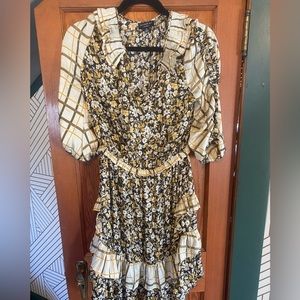 Current air size small multi print dress